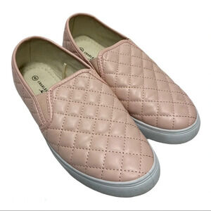 Charles Albert Pink Quilted Slip On Sneakers